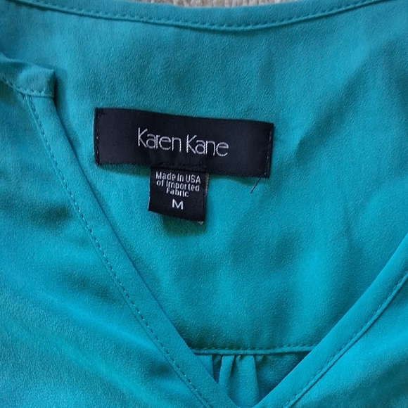 Karen Kane Blue Relaxed Asymmetrical Tunic - Picture 2 of 5